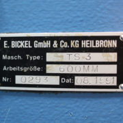 Bickel TS3 perforating and die-cutting machine Bickel TS3 perforating and die-cutting machine