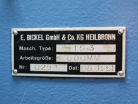 Bickel TS3 perforating and die-cutting machine