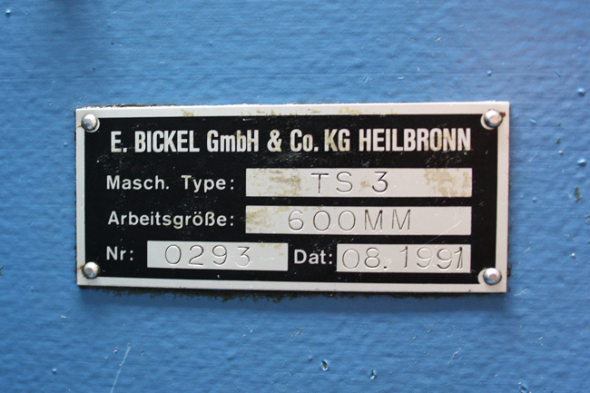 Bickel TS3 perforating and die-cutting machine Bickel TS3 perforating and die-cutting machine