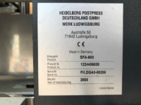 Heidelberg Speedbander SFA-603 used Heidelberg Speedbander SFA-603 banding delivery