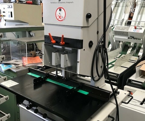 Used Hang 117-01 Two Head Paper Drilling Machine, used hang paper drilling machine