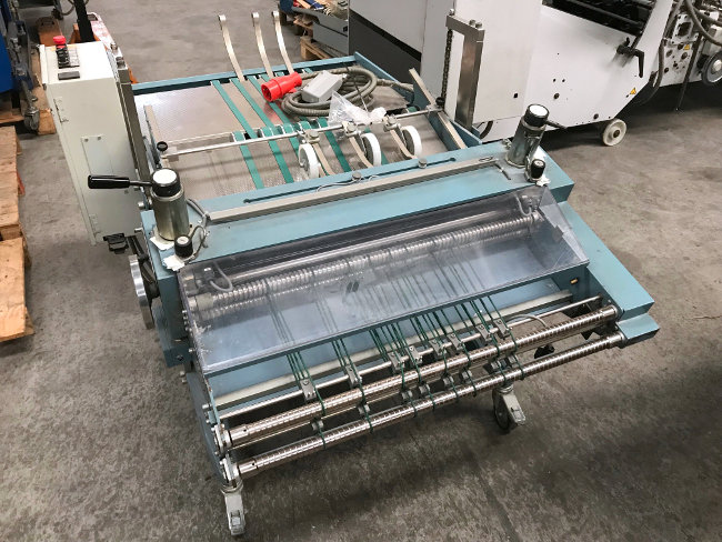 MBO ASP 66-2ME mobile stream delivery with integrated pressing station Used MBO ASP 66-2ME mobile stream delivery with integrated pressing station