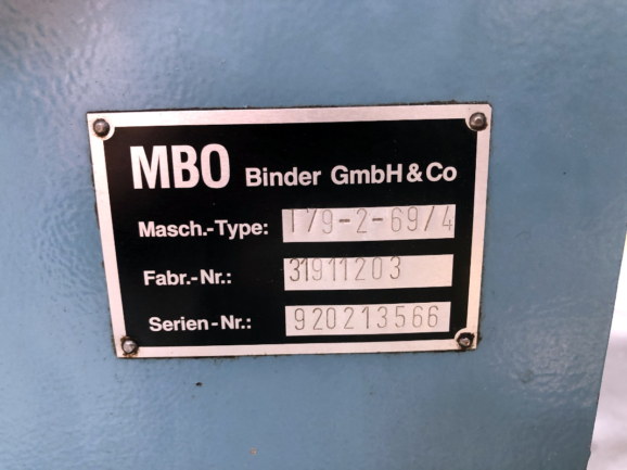 MBO T79 442 folding machine SAP delivery 08