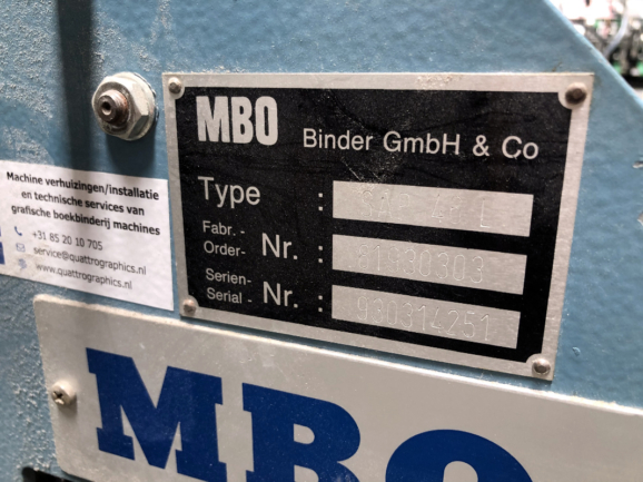MBO T79 442 folding machine SAP delivery 10