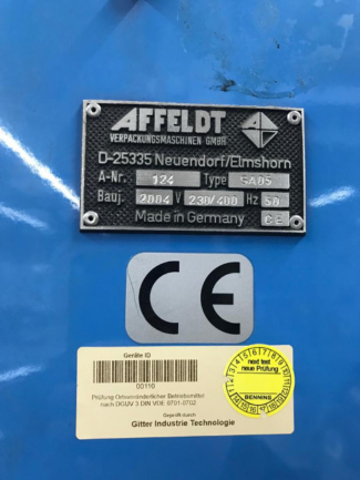 12107 Affeldt SA 05 + VT 60 shrink wrapping machine 2004 (5)
