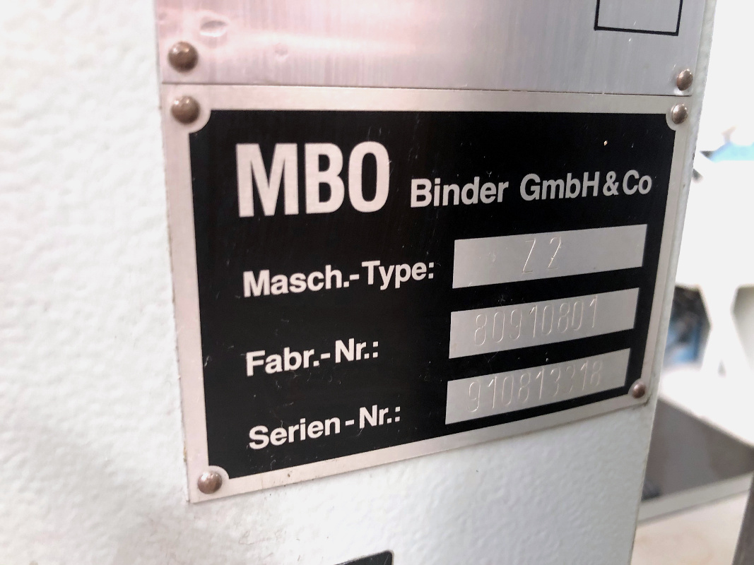 MBO Z2 knife folding unit