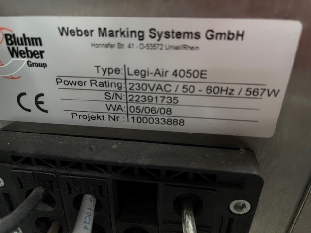 Weber Legi-Air 4050E label printer and applicator (6)
