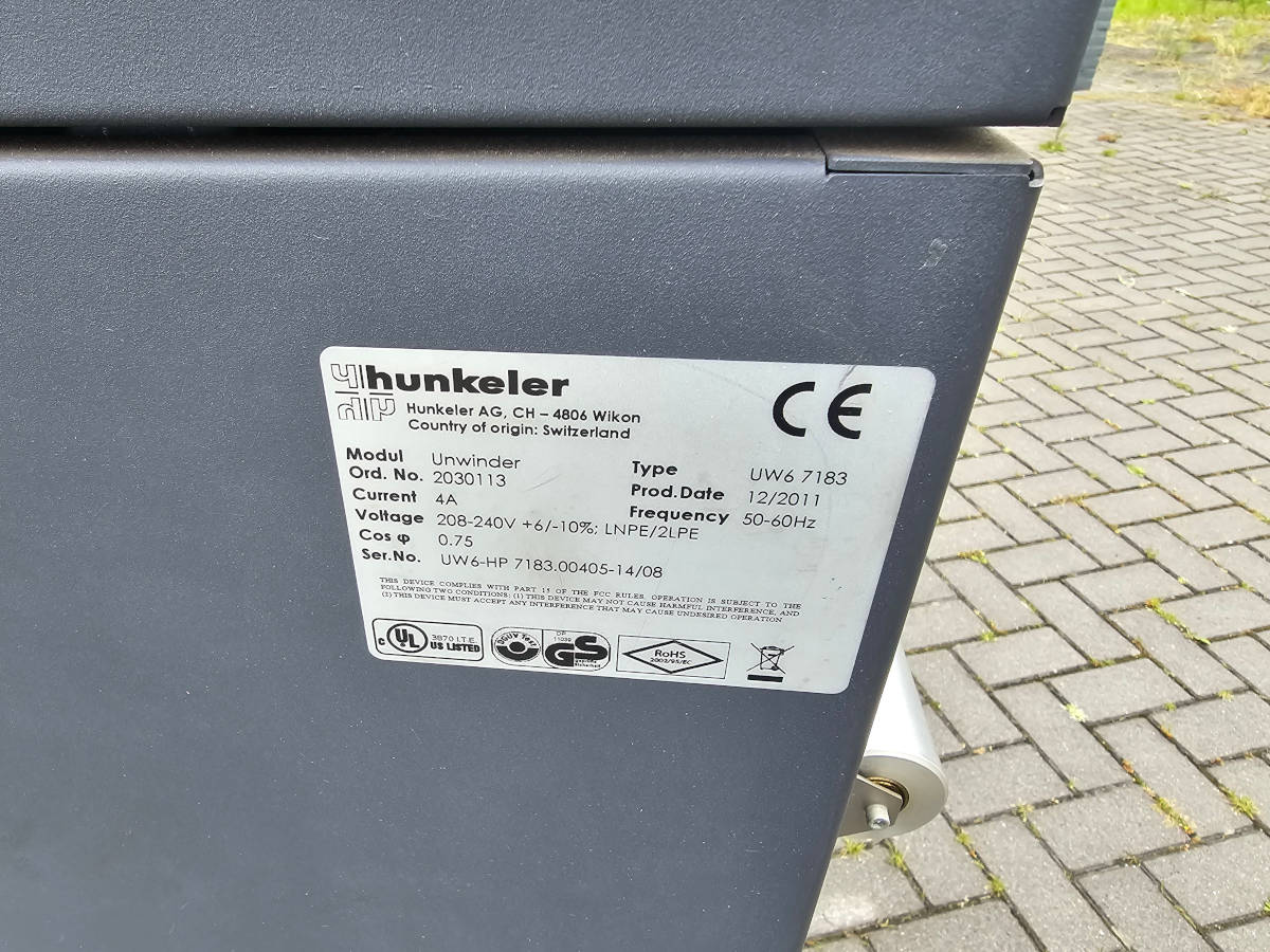 Hunkeler UW6 unwinder 2011 5